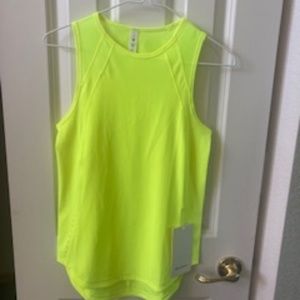 Lululemon Sculpt Tank, Size 0, Highlighter Yellow, NWT